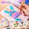 Magic 4 in 1 Poke in Art Kits for Girls, Pretty Princess Game with Princess Stickers, Watercolor Paint, Diamond Art Crafts for Kids Ages 4-8, DIY Activity Gifts for 4 5 6 7 8+ Year Old Girls